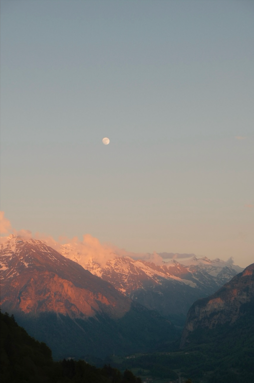 Mountain moonrise